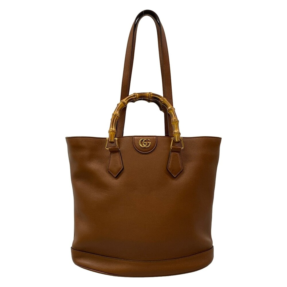 Gucci Bamboo Diana Brown Leather #312828G18B